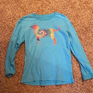 Girls Black Dog Longsleeve